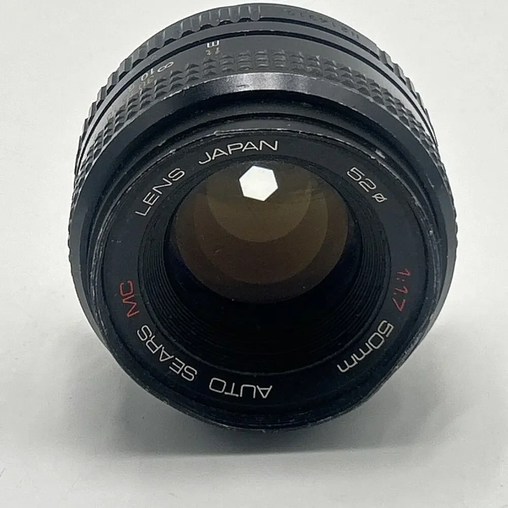 SEARS For PENTAX K Mount Auto MC 50mm f/1.7 Manual Focus Prime Lens - 392893